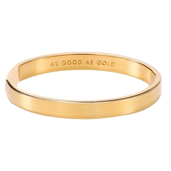 KATE SPADE • As Good As Gold Bangle Bracelet - Picture 1 of 5